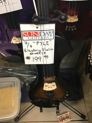 4/4 “Pyle” Electric Violin Outfit