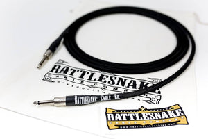 Rattlesnake 10’  Black Weave Guitar Cable