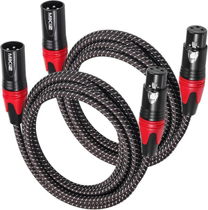 MIKIZ 50ft XLRF to XLRM Speaker Cables