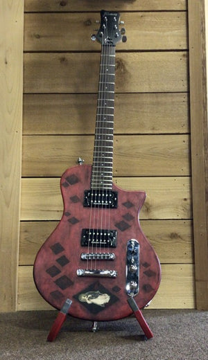 Framus “The Blank” Electric Guitar Used Custom artwork