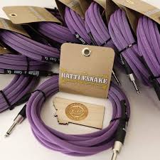 Rattlesnake 10’ Purple Weave Guitar Cable