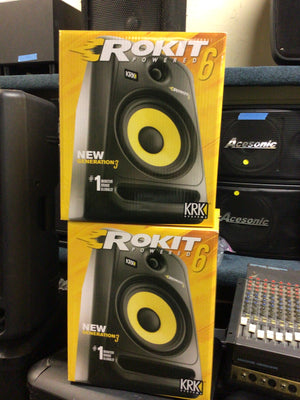 KRK ROKIT6 Gen 3 powered Monitors like new