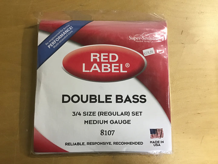 Red Label 8107 3/4 Double Bass String Set – Sunday Guitars