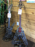 Gear Guitar Scrap Metal Art - Flying V