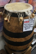 Barrel Drum 'Sogo-Ewe Dance Drum' W/Custom Skin Used