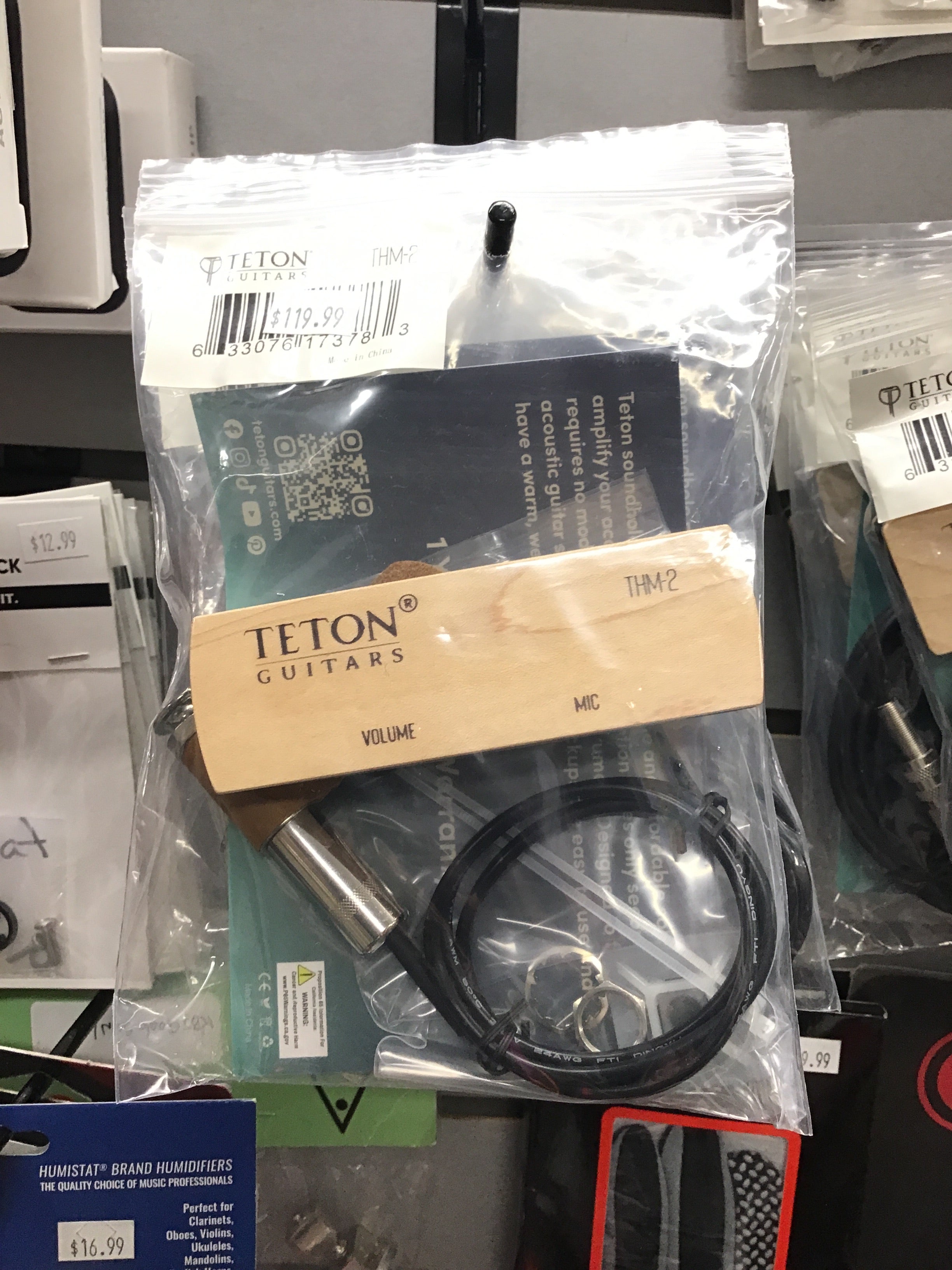 TETON THM2 SoundHole Pickup HUM/MIC