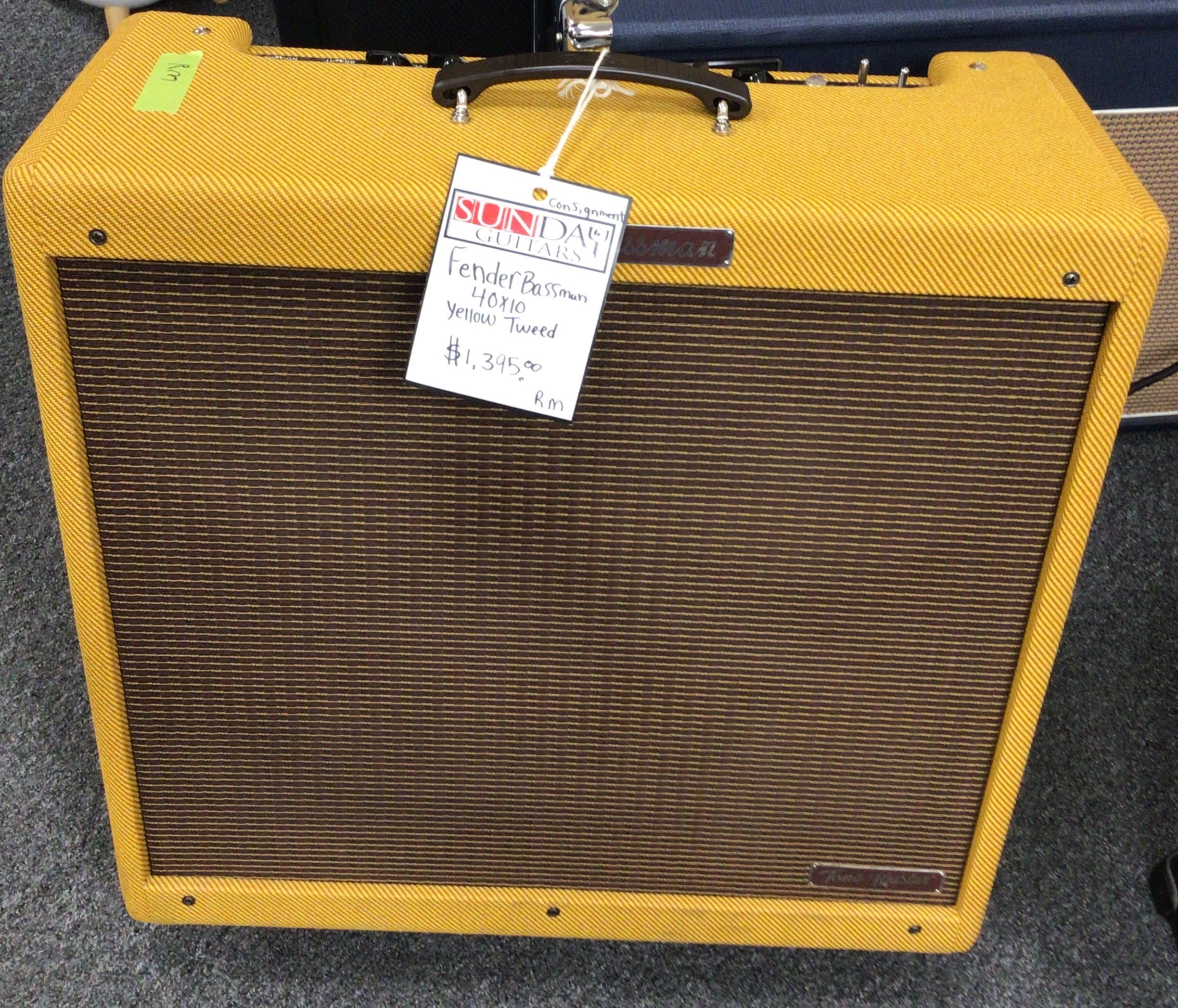 Fender Bassman 4x10 Yellow Tweed Consignment