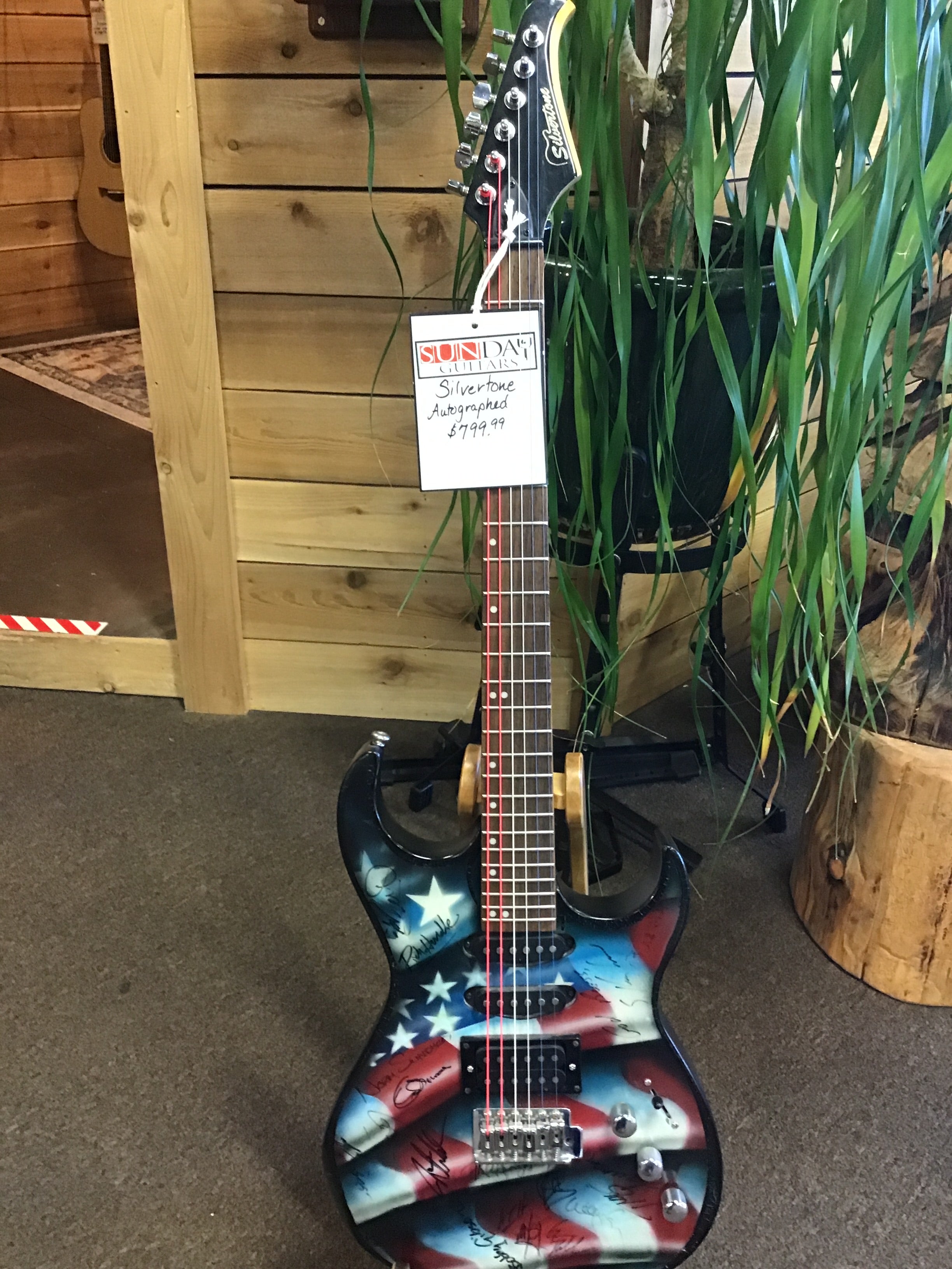 Silvertone Autographed Electric Guitar