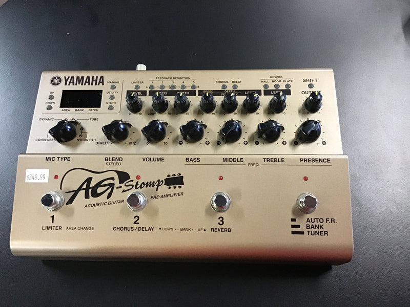 Yamaha AG-Stomp Acoustic Pre-amp Used – Sunday Guitars