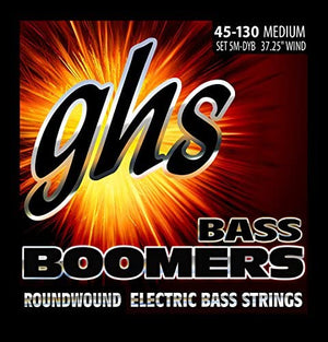 GHS 5 String 5MDYB Bass Boomers Medium 45-130 Roundwound Electric Bass Strings