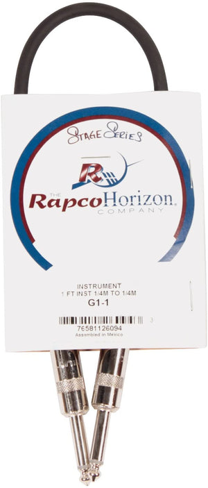 Rapco G11 1ft Instrument Cable