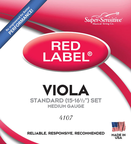 Red Label 413 Red Label 4107 Viola Strings Set – Sunday Guitars
