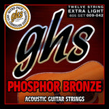 GHS 605 009 042 12 String Phosphor Bronze Guitar Strings