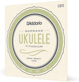 D Addario EJ87S Soprano Ukulele Strings, Titanium