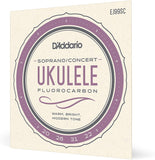 D'Addario EJ99SC Soprano/Concert Ukulele Strings, Fluorocarbon