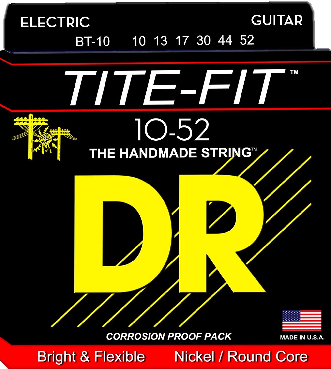 DR BT10 Tite Fit 10 52 Electric Guitar Strings