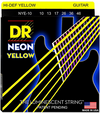 DR NYE10 Neon Hi Def Yellow Electric Guitar Strings