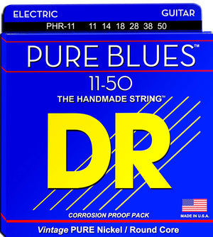 DR PHR11 Heavy Pure Blues 11 50 Electric Guitar Strings