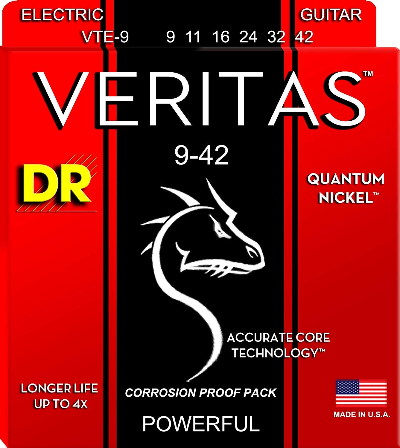 DR VTE9 Veritas 9 42 Electric Guitar Strings