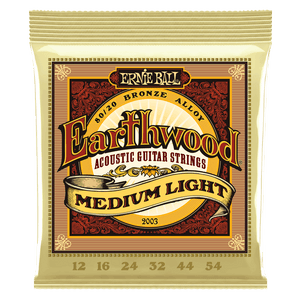 Ernie Ball 2003 Earthwood Medium Light 12 54 Acoustic Guitar Strings