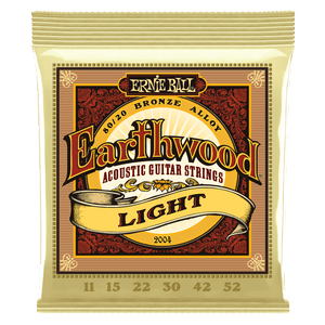 Ernie Ball 2004 Earthwood Light 11 52 Acoustic Guitar Strings