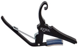 Kyser KG12BA Quick Change Acoustic 12 String Guitar Capo Black