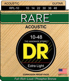 DR RPL10 Extra Light Rare 10 48 Acoustic Guitar Strings