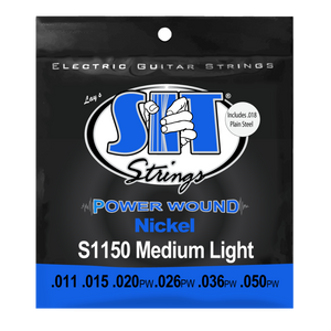 SIT S1150 Medium Light Power Wound Nickel Electric Guitar Strings