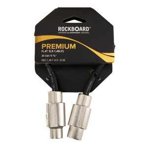 Rockboard RBOCABFXLR30BK 30cm Flat XLR Cable